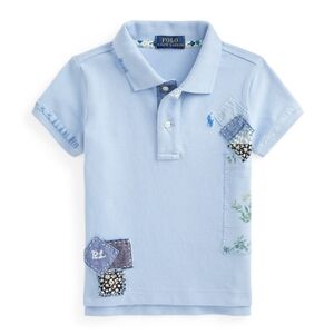 Polo Ralph Lauren Patchwork Cotton Mesh Polo Shirt